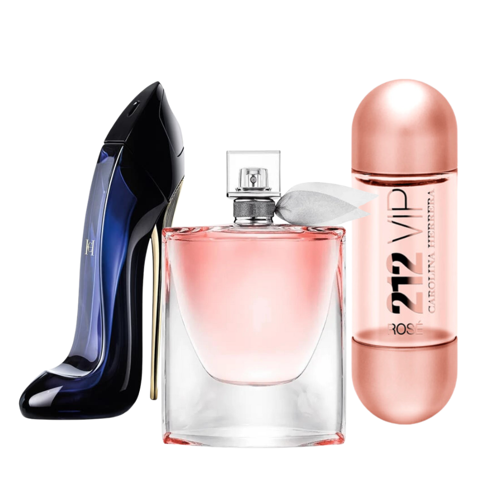 3 Parfums Carolina Herrera GOOD GIRL, Lancôme LA VIE EST BELLE und Carolina Herrera 212 VIP ROSÉ (Eau de Parfum)