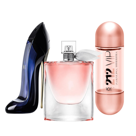 3 Parfums Carolina Herrera GOOD GIRL, Lancôme LA VIE EST BELLE och Carolina Herrera 212 VIP ROSÉ (Eau de Parfum)